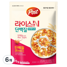 포스트 라이스앤 단백질 시리얼, 270g, 6개