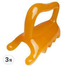 Celliving 全身經絡頭皮刮痧板, 橘色, 3個