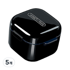 浪漫日常 單色假牙盒 黑色, 1入, 5個