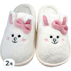 브라운앤프렌즈 나른 방한 거실화 AD, 코니 WHITE, 2개