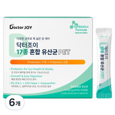 닥터조이 강아지 17종 혼합 유산균 파우더, 6개, 장건강/유산균, 60회분 6개, 장건강/유산균, 60회분