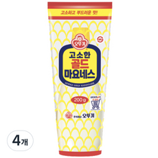 오뚜기 고소한 골드 마요네스, 200g, 4개