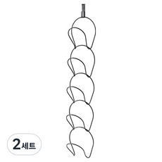 JJOISO 整齊收納帽子保管掛鉤掛架支架, 黑色, 2套