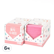 까사앤지오 하루한장 매직 수세미, 32개, 6팩