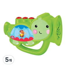 피셔프라이스 Kids Station Toys 마이 퍼스트 리얼 트럼펫, 혼합 색상, 5개