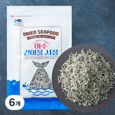 여수 건어물 시장 멸치 볶음용, 6개, 200g