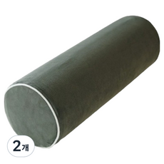 HOMESOME 記憶泡棉圓形頸椎枕, 2個, 灰色