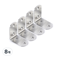 E.T.SHOP 圓形不鏽鋼角鐵 基本款 中型 65 x 65 x 38mm, 8個
