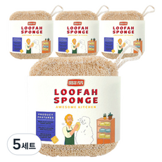 어반파파 어썸루파 천연수세미, 4개, 5세트