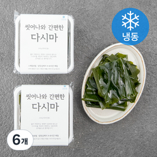 해맑은번영 간편한 씻어나온 생다시마 (냉동), 200g, 6개