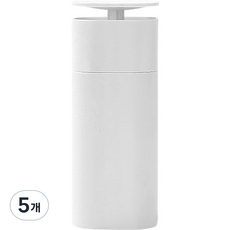 제이라이프 펌핑펌핑 다용도 물비누 화장품 원터치 디스펜서, 화이트, 5개