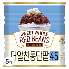 화과방 대두식품 더알찬통단팥45, 3kg, 5개