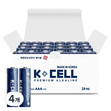 케이셀 알카라인 AAA 건전지 1.5v, 4개, 24개입