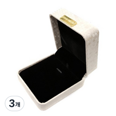 Bami Shop 蜂巢項鍊求婚禮物盒, 3個, 象牙白