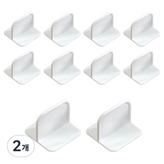 Khohimo 牆壁固定層架 家具書櫃支架 10入 5W0047, 白色, 2個