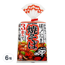 이츠키 야끼소바 면 3인분, 510g, 6개