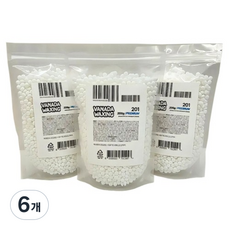 바나다왁싱 셀프 제모 201 프리미엄 하드왁스, 200g, 6개