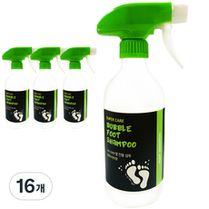 슈퍼케어 버블 풋삼푸 레몬민트향, 500ml, 16개, 1개입