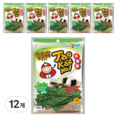 타오케노이 크리스피 시위드 오리지널 스낵, 32g, 12개
