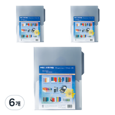 ECO Chungwoon 1格口袋文件夾 A4 10p, 透明, 6個