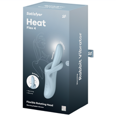 Satisfyer 愉悅新革命 Heat Flex 4 旋轉加熱雙馬達按摩棒, 1個, 藍色