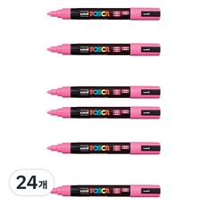 포스카 컬러마커 PC-5M 라이트 핑크, 1색, 24개