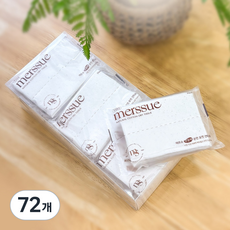 메르슈 무표백 순면 포켓건티슈, 60g, 20개입, 72개