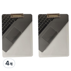 재마로 오피랩 아크릴 클립보드 A4 22 x 31 cm, 클리어, 4개