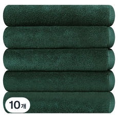 Songwol 松月 優質飯店毛巾 200g 40支精梳棉, 深綠色, 10個