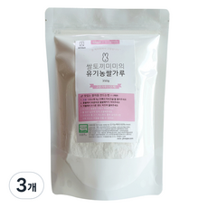 질마재농장 쌀토끼미미의 고운가루 1단계 유기농 쌀가루, 350g, 3개