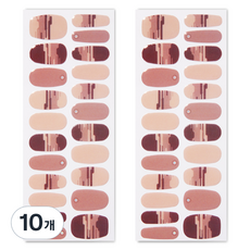 벨랑시 리얼 젤 네일 스트립 프리미엄 네일스티커 22p, 브라운선셋, 10개