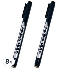 edding Drawliner 1880 製圖筆 0.5mm, 8個, 單一顏色