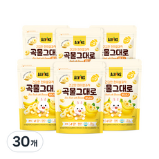 엘빈즈 건강한 현미쌀과자 곡물그대로, 30g, 30개, 바나나맛