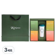 Kapkawa 咖啡包4種 × 5入 + 環保杯禮盒組 200g + 提袋], 3套, 5種
