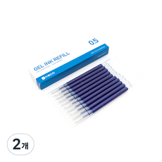 카코 젤 잉크 리필심 0.5mm, 다크블루, 20개