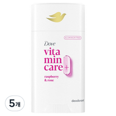 Dove 多芬 維他命修護+體香膏 覆盆莓與玫瑰香, 74g, 5個