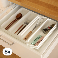 달팽이리빙 드마망 서랍 칸막이 수납 정리함 L, 혼합 색상, 8개