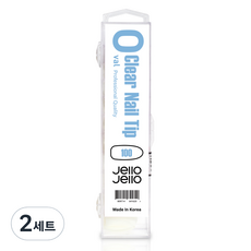 Jello Jello 專業橢圓形美甲片 100入, 2組, 透明