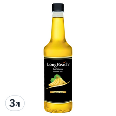 롱비치 바나나 카페 설탕시럽, 3개, 740ml