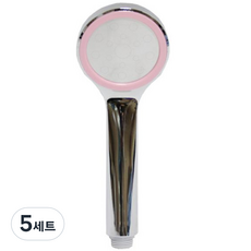 베스트탑코리아 핑크 원형 파워 샤워헤드 BT-900, 5세트