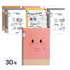YOUNG ART 英語窄格線圈筆記本, 隨機出貨, 30個