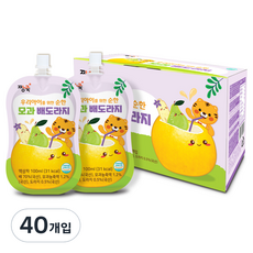 Jjangjuk 綜合果汁, 木瓜桔梗梨子口味, 100ml, 40入