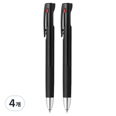 ZEBRA 斑馬牌 bLen ZEBRA 3色原子筆 0.5mm, 黑色, 4個