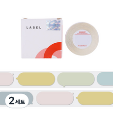 님봇 D 시리즈 H1S용 라벨스티커 말풍선, 160개입, 2세트