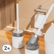 Judy Home 浴室壁掛式馬桶刷, 2個, 白色