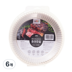 코멧 에어프라이어 종이호일 중형 16 cm, 150개입, 6개