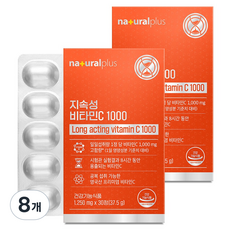 내츄럴플러스 지속성 비타민C 1000 37.5g, 8개, 30정