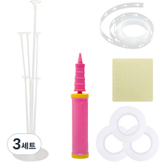 조이파티 풍선스탠드 + 풍선장식용품 세트, 1, 3세트