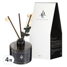 알레 블랙 디퓨저, 편백, 200ml, 4개