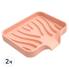 Star Store矽膠排水洗衣皂架, 粉紅色, 2個